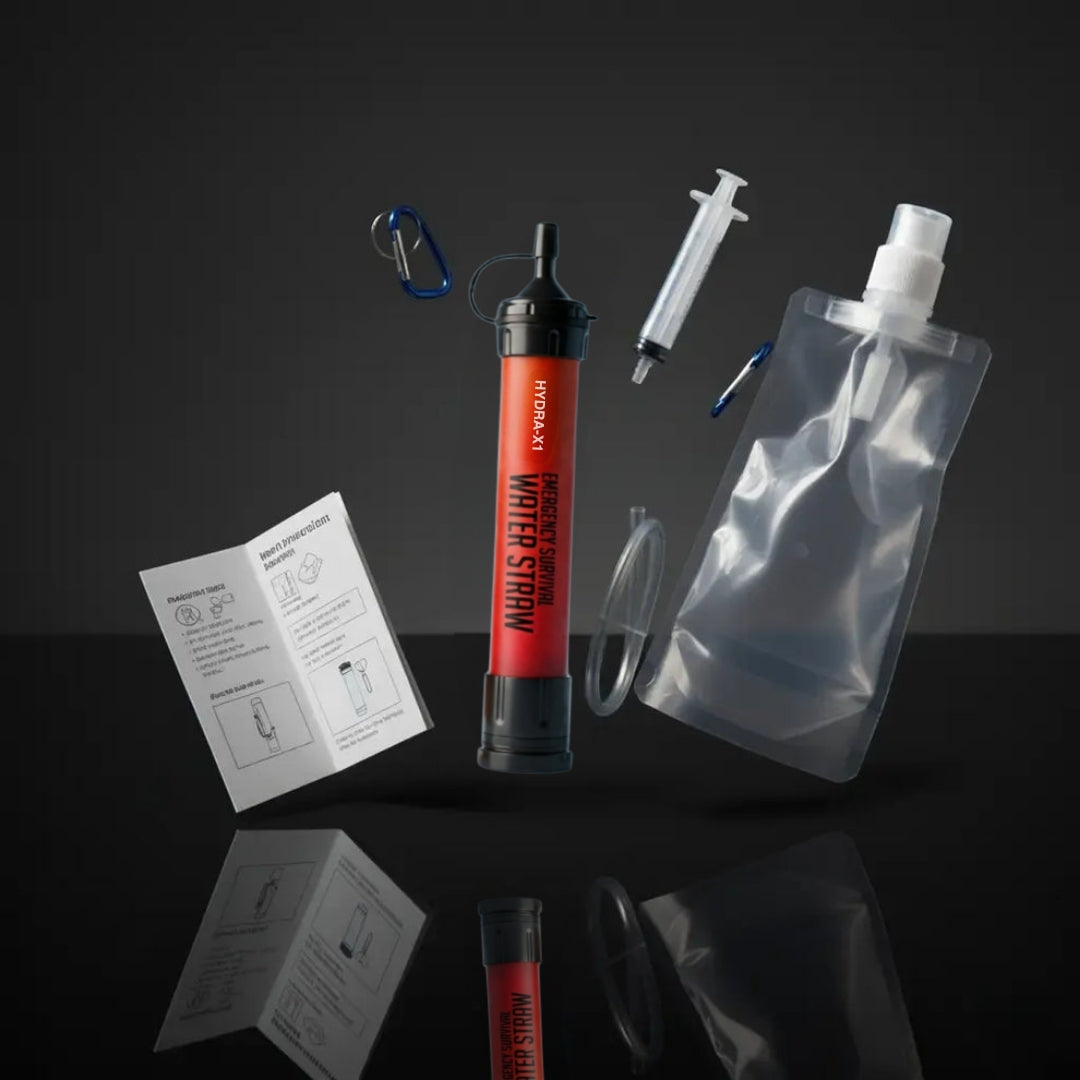Clarixa HYDRA-X1 SURVIVAL Straw™ - Emergency Water Filter