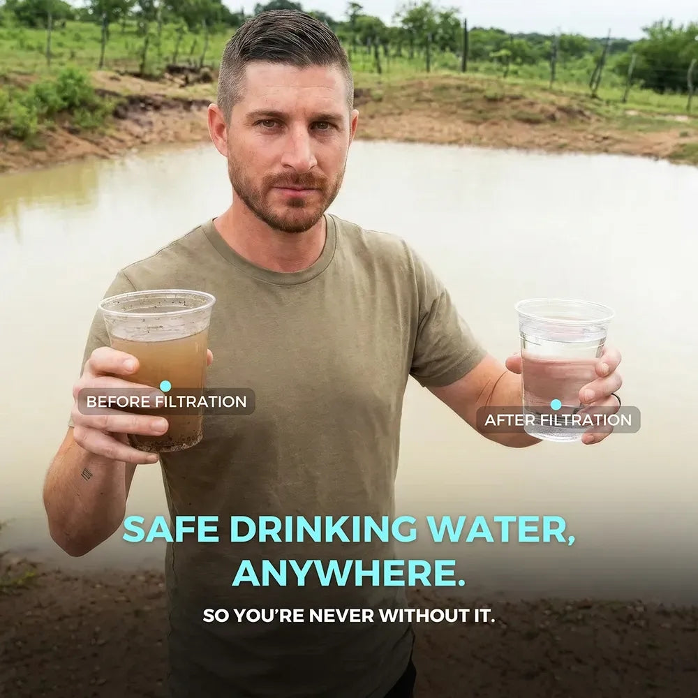 Clarixa HYDRA-X1 SURVIVAL Straw™ - Emergency Water Filter