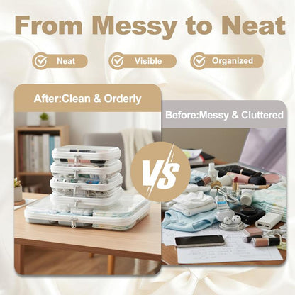 Plastic Clear Organizer Set