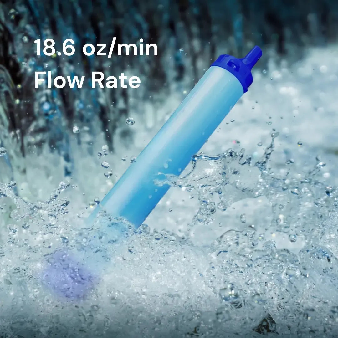 Clarixa Primitive Labs - HYDRA-X1 EMERGENCY WATER FILTER STRAW (400 GAL)